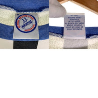 90's THE MAIN EVENT SPORTS BAR & GRILL Pontiac Silverdome シルバードーム スタジアム プリント クルーネックスウェットトレーナー ストライプ ホワイト ブルー USA製 Size M 福生店