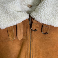 WESTERN by ON TIME スウェード B-3型 レザージャケット ブラウン 内ボア USA製 Size 42 福生店