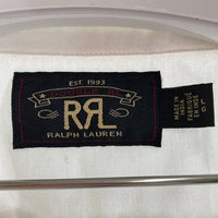 RRL ダブルアールエル オックスフォード 両ポケット 半袖シャツ ホワイト sizeL 瑞穂店