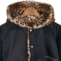 CRIMIE クライミー LEOPARD BOA HOOD JACKET レオパードボア フードジャケット ブラック CR01-01K5-JK23 Size L 福生店