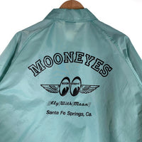 MOONEYES ムーンアイズ ナイロン コーチジャケット ライトグリーン OMJ-028 Size XL 福生店