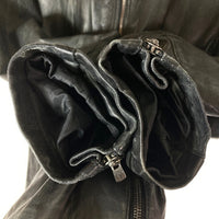 Cathy Jane キャシージェーン フーデット レザージャケット ブラック size3 瑞穂店