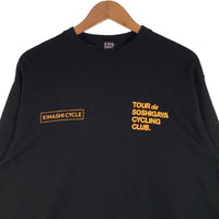 KINASHI CYCLE 木梨サイクル TOUR de SOSHIGAYA プリント ロングスリーブTシャツ ブラック Size L 福生店