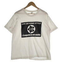 90's i-D magazine アイディーマガジン オフィシャル プリントTシャツ ホワイト Size L-XL 相当 福生店