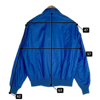80's King Louie キングルイ PRO FIT FEL-PRO PERFORMANCE GASKETS ジップアップ ナイロン ジャケット ブルー Size S 福生店