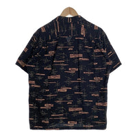 STAR OF HOLLYWOOD スターオブハリウッド ドビーコットン オープンカラーシャツ 半袖 ブラック SH39320 Size L 福生店