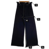 EGONLAB. エゴンラボ 25SS BAGGY DENIM PANTS バギー デニム ワイドパンツ ブラック DN006C Size XS 福生店