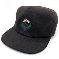 STUSSY ステューシー Big Herringbone Strapback Cap ビッグヘリンボーン ストラップバック キャップ ブラック 福生店