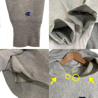 80's Champion チャンピオン リバースウィーブ NAVY ラバープリント プルオーバー フーディー パーカー USA製 Size XL 福生店