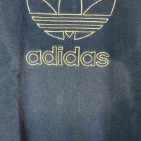 ADIDAS アディダス 80s トレフォイル刺繍ロゴ スウェット USA製 ネイビー sizeXL 瑞穂店