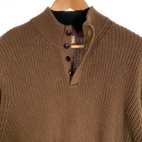 L.L.Bean エルエルビーン プルオーバー コットンセーター リブ編み ブラウン Size XL 福生店