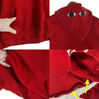 90`s Budweiser バドワイザー Budman バドマン プルオーバースウェットパーカー フーディ レッド TULTEX USA製 Size 2XL 福生店