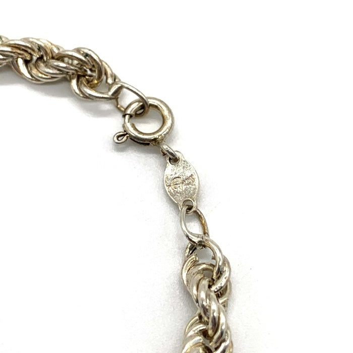 シルバー925 ロープチェーンブレスレット ITALY Size 19cm 福生店