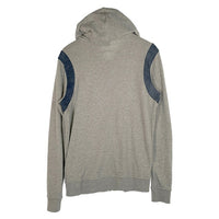 DIESEL ディーゼル デニムライン ジップアップスウェットパーカー グレー Size S 福生店