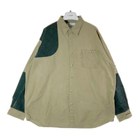 Columbia コロンビア 90's ハンティングシャツ ガンパッチ バドワイザー刺繍 カーキ sizeXL 瑞穂店