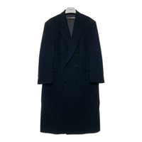 GIANNI VALENTINO ジャンニヴァレンチノ ウール ダブルコート ブラック sizeL 瑞穂店