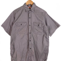 60's BIG MAC ビッグマック マチ付 半袖 ワークシャツ グレー VAT DYED ペニーズ Size M 相当 福生店