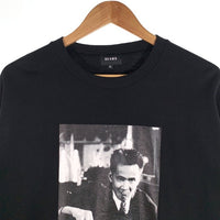 BEAMS ビームス BLACK RAIN ブラックレイン フォトプリント クルーネックスウェットトレーナー ブラック Size XL 福生店