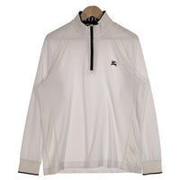 BURBERRY GOLF バーバリーゴルフ ハーフジップ プルオーバー カットソー 長袖 ホワイト BFV66-322-01 Size LL 福生店