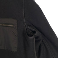 PRADA SPORT プラダスポーツ ウール ナイロン切替 ミリタリーライナー風 ボアジャケット ブラック 中綿 SGV470 Size 48 福生店