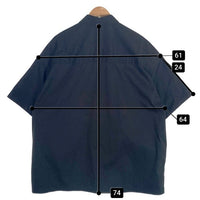 Graphpaper グラフペーパー Solotex Twill S/S Oversized Box Shirt ソロテックス ツイルショートスリーブシャツ ブラック ボックスシルエット GM232-50054B Size F 福生店