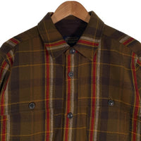 PENDLETON ペンドルトン ウールシャツ ブラウン RK354 厚手 Size L 相当 福生店