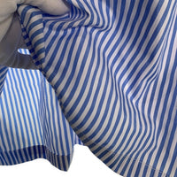 VAUCLUSE STUDIOS Striped Signature Short Sleeve Shirt ストライプシャツ 半袖 ライトブルー Size M 福生店