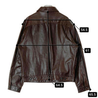 GAP ギャップ BLUE JEANS タグ レザー 4thタイプ トラッカージャケット ブラウン sizeL 瑞穂店