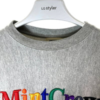 MINTCREW ミントクルー Championボディ リバースウィーブ ロゴ刺繍 スウェットトレーナー グレー sizeXL 瑞穂店