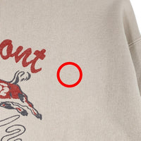 Deluxe Ware デラックスウエア 2トーン プリント クルーネックスウェットトレーナー Size L 福生店