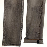SUGARHILL シュガーヒル FOILED DENIM TROUSERS STRAIGHT CUT 箔押し加工 ストレートデニムパンツ フェードブラック 2411300411 Size 34 福生店