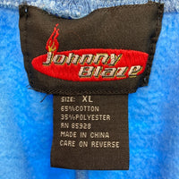 JOHNNY BLAZE ジョニーブレイズ スウェット セットアップ ロゴ ブルー sizeXL 瑞穂店