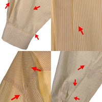 00's TOMMY HILFIGER トミーヒルフィガー ストライプ ボタンダウンシャツ イエロー 2 Size XXL 福生店