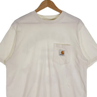 Carhartt W.I.P カーハート AWAKE NY アウェイク POKET T-SHIRT ポケットTシャツ バックプリント ホワイト Size L 福生店