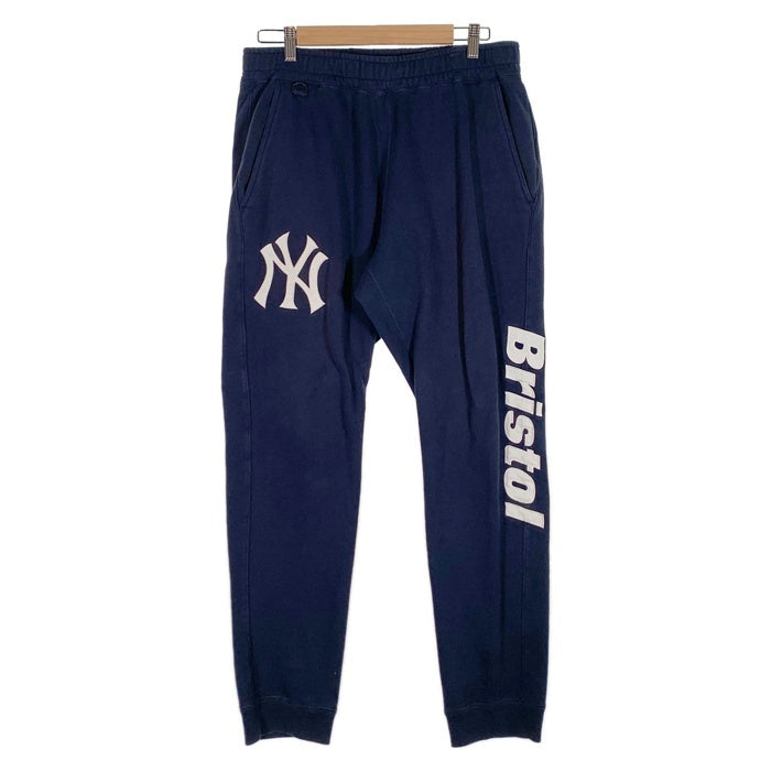 F.C.Real Bristol エフシーレアルブリストル 21AW MLB TOUR TEAM SWEAT PANTS スウェットパンツ ヤンキース  ネイビー FCRB-212025 Size L 福生店