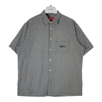 SUPREME シュプリーム 21SS Gingham S/S Shirt ギンガムチェック ショートスリーブシャツ 半袖 ブラック ホワイト SizeL 瑞穂店