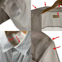 AIME LEON DORE エメレオンドレ Jacquard Stripe Shirt ジャガード ストライプ シャツ 長袖 ホワイト Size S 福生店