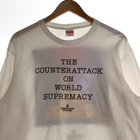 SUPREME シュプリーム UNDERCOVER アンダーカバー PUBLIC ENEMY パブリックエネミー 18SS Counterattack L/S Tee ロンT ロングスリーブ 長袖 Tシャツ ホワイト Size M 福生店