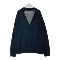 ATON エイトン 7055524 WOOL WASHI OVERSIZED CARDIGAN 和紙混 ウールカーディガン ブラック size6 瑞穂店