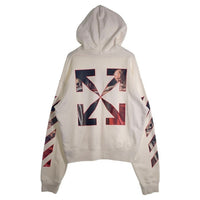 OFF-WHITE オフホワイト 21SS Caravaggio Over Hoodie カラヴァッジオ オーバー プルオーバースウェットパーカー ホワイト OMBB037R21FLE002 Size L 福生店