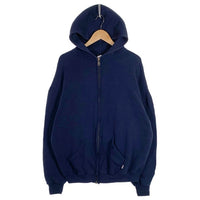 90~00's RUSSELL ATHLETIC ラッセルアスレチック ジップアップ スウェットパーカー ネイビー USA製 Size XL 福生店