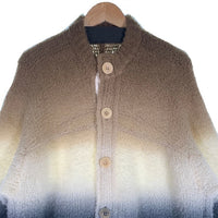 sacai サカイ 22AW Tie Dye Knit Cardigan タイダイニットカーディガン ウール ベージュ ホワイト ブラック グラデーション 22-02915M Size 2 福生店
