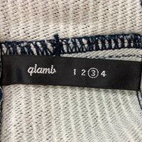 glamb グラム Pepper denim ペッパーデニム ストレッチパンツ ホワイト ネイビー GB15SP/P05 Size 3 瑞穂店