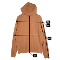 COACH コーチ HOODIE プルオーバースウェットパーカー オレンジ ウォッシュ加工 フード紐なし CF811 Size M 福生店