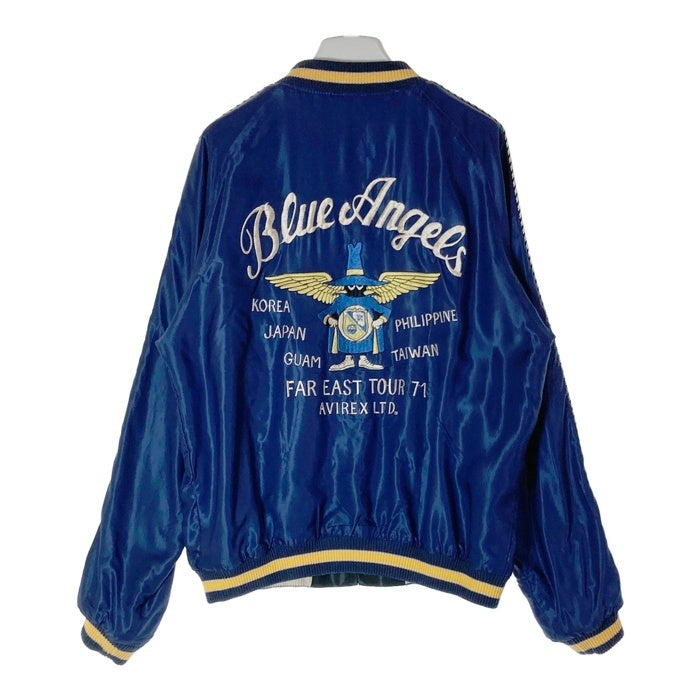 極美品 東洋エンタープライズ × アヴィレックス リバーシブル スカジャン TAILOR TOYO テーラー東洋 AVIREX アヴィレックス TT15498AR BLUE