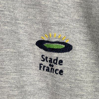 Stade de France スタッド・ド・フランス 計り知れない喧騒 刺繡 プリントTシャツ グレー スタジアム Size L 福生店
