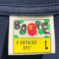 BAPE ベイプ BILLIONAIRE BOYS CLUB ビリオネアボーイズ プリントTシャツ ブラック Size L 福生店