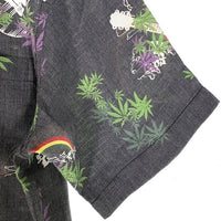 THE NORTH FACE ノースフェイス ポリエステル レーヨン アロハシャツ チャコールグレー AT30604 Size L 福生店