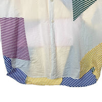 COMMEdesGARCONS HOMME PLUS コムデギャルソンオムプリュス PK-B010 23SS ストライプパッチシャツ ホワイト sizeS ※襟・袖にシミ 瑞穂店