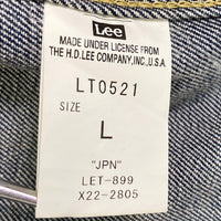 Lee リー LT0521 101J Riders デニム トラッカージャケット Gジャン インディゴ sizeL 瑞穂店